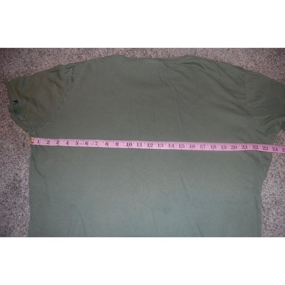 2019 Woodstock 50th Anniversary Green American Flag Short Sleeve T-Shirt Mens XL - Picture 6 of 7